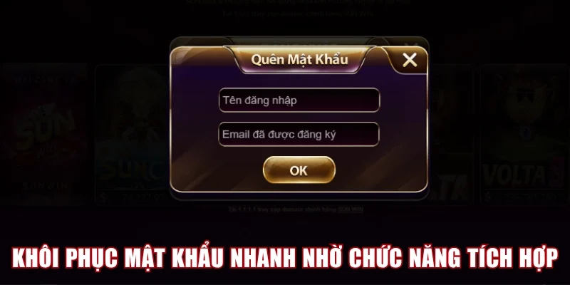 Khôi phục mật khẩu nhanh nhờ chức năng tích hợp